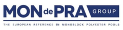MON de PRA GROUP THE EUROPEAN REFERENCE IN MONOBLOCK POLYESTER POOLS Logo (EUIPO, 12.02.2023)