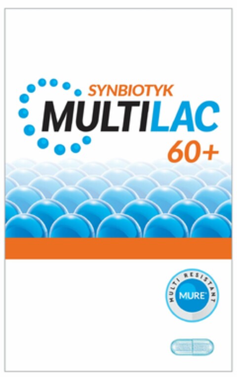 SYNBIOTYK MULTILAC 60+ MULTI RESISTANT MURE Logo (EUIPO, 17.06.2024)