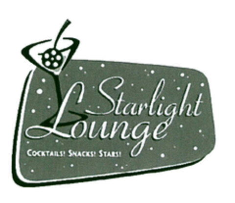 Starlight Lounge COCKTAILS! SNACKS! STARS! Logo (EUIPO, 01.04.2004)