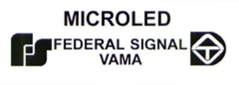 MICROLED FEDERAL SIGNAL VAMA Logo (EUIPO, 06/23/2004)