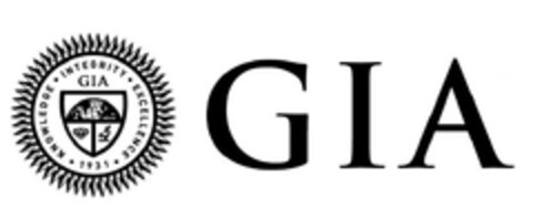 GIA GIA KNOWLEDGE INTEGRITY EXCELLENCE 1931 Logo (EUIPO, 08/30/2012)