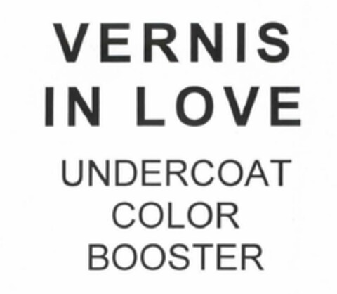 VERNIS IN LOVE UNDERCOAT COLOR BOOSTER Logo (EUIPO, 17.12.2012)