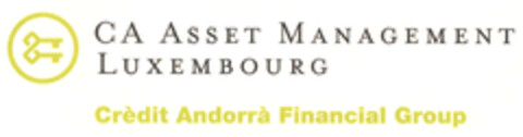 CA ASSET MANAGEMENT LUXEMBOURG CREDIT ANDORRA FINANCIAL GROUP Logo (EUIPO, 28.05.2014)