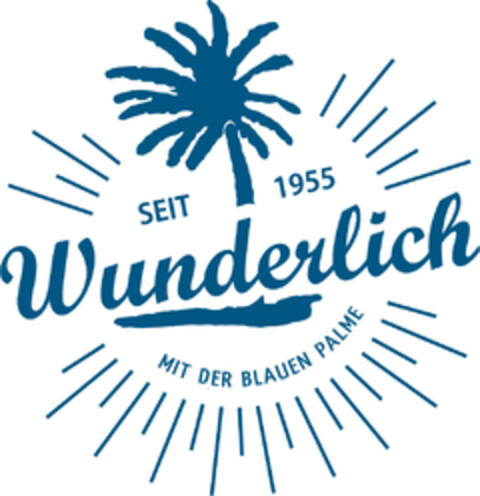 SEIT 1955 Wunderlich MIT DER BLAUEN PALME Logo (EUIPO, 05/19/2017)