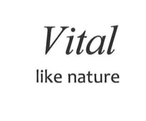 Vital like nature Logo (EUIPO, 01.09.2017)