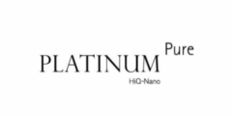 PLATINUM Pure HiQ-Nano Logo (EUIPO, 23.12.2019)
