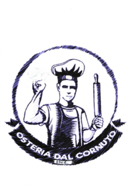 OSTERIA DAL CORNUTO 1964 Logo (EUIPO, 08/12/2023)