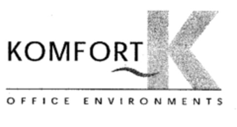 KOMFORT K OFFICE ENVIRONMENTS Logo (EUIPO, 14.01.2002)