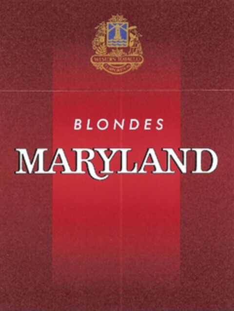 BLONDES MARYLAND western tobacco Logo (EUIPO, 24.10.2003)