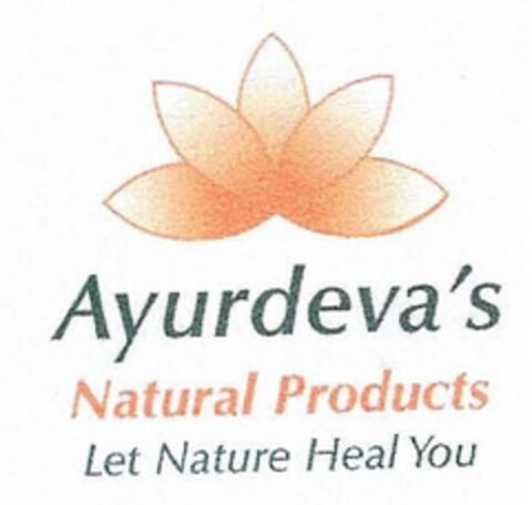 Ayurdeva's Natural Products Let Nature Heal You Logo (EUIPO, 30.11.2012)