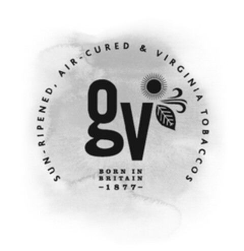 GV SUN-RIPENED, AIR-CURED & VIRGINIA TOBACCOS BORN IN BRITAIN 1877 Logo (EUIPO, 14.06.2013)