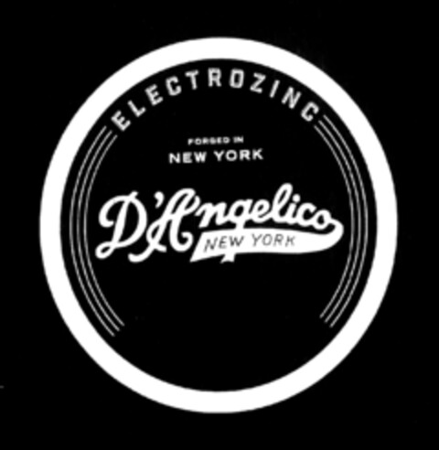 ELECTROZINC FORGED IN NEW YORK D'ANGELICO NEW YORK Logo (EUIPO, 07/01/2016)