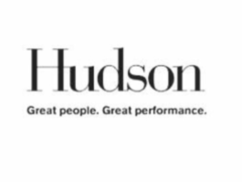 Hudson Great people. Great performance. Logo (EUIPO, 08/23/2016)
