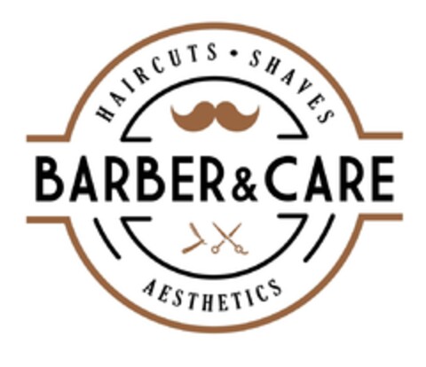 BARBER & CARE AESTHETICS HAIRCUTS SHAVES Logo (EUIPO, 10/31/2018)