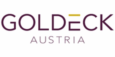 GOLDECK AUSTRIA Logo (EUIPO, 05.07.2019)