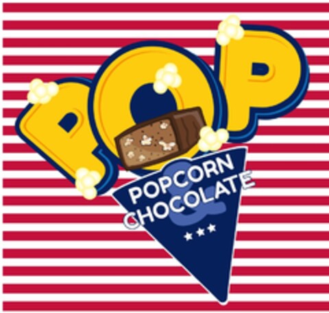 POP POPCORN & CHOCOLATE Logo (EUIPO, 09/01/2021)