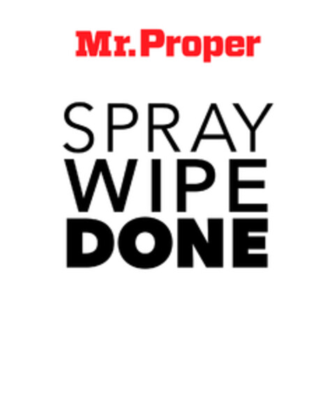 Mr. Proper spray wipe done Logo (EUIPO, 17.05.2022)