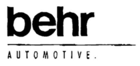 behr AUTOMOTIVE. Logo (EUIPO, 26.05.1999)