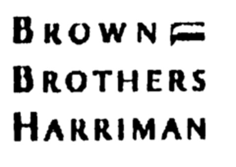 BROWN BROTHERS HARRIMAN Logo (EUIPO, 13.03.2000)