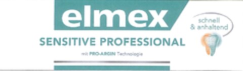 elmex SENSITIVE PROFESSIONAL mit PRO-ARGIN Technologie schnell&anhaltend Logo (EUIPO, 06.11.2009)