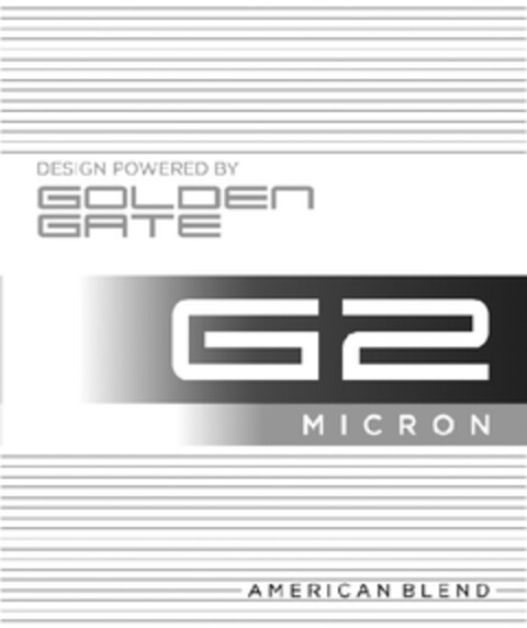 DESIGN POWERED BY GOLDEN GATE G2 MICRON AMERICAN BLEND Logo (EUIPO, 29.06.2011)
