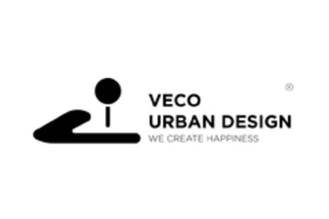 VECO URBAN DESIGN WE CREATE HAPPINESS Logo (EUIPO, 14.07.2022)