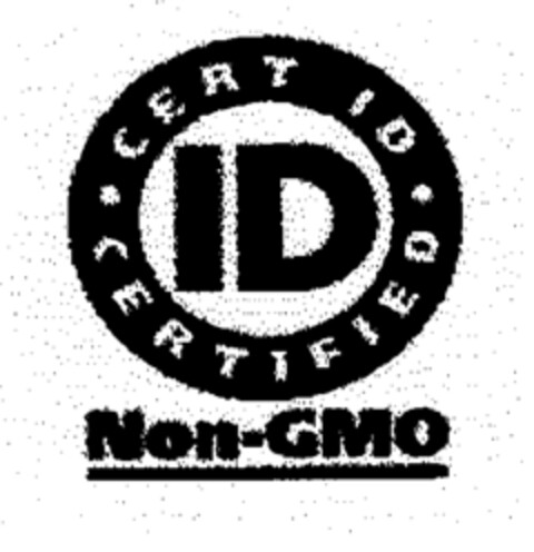 ID CERT ID CERTIFIED Non-GMO Logo (EUIPO, 21.06.2000)