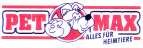 PET MAX ALLES FÜR HEIMTIERE Logo (EUIPO, 10/26/2001)