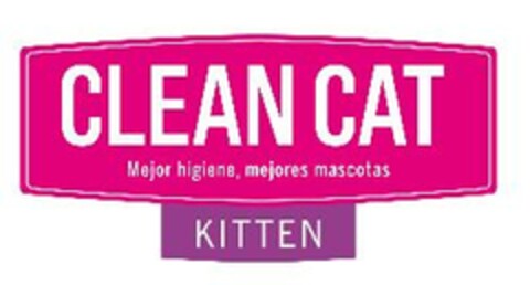 CLEAN CAT Mejor higiene, mejores mascotas KITTEN Logo (EUIPO, 01/18/2006)