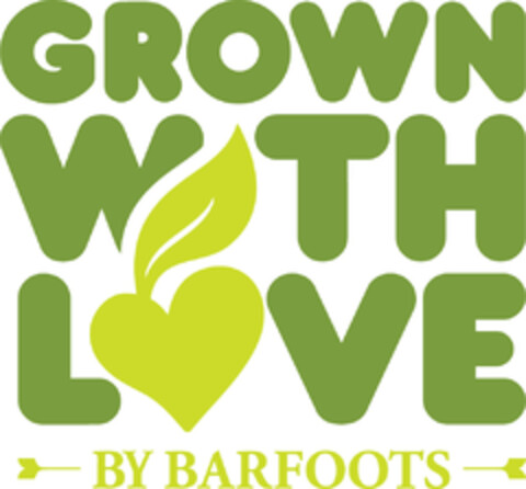 GROWN WITH LOVE BY BARFOOTS Logo (EUIPO, 16.06.2014)