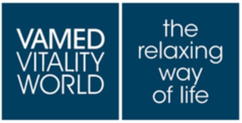 VAMED VITALITY WORLD the relaxing way of life Logo (EUIPO, 14.11.2014)