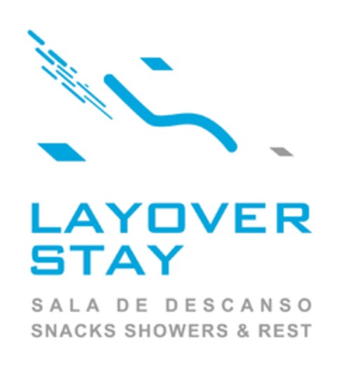 LAYOVER STAY SALA DE DESCANSO SNACKS SHOWERS & REST Logo (EUIPO, 03/14/2018)