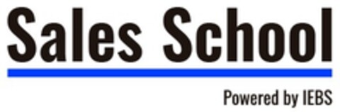 SALES SCHOOL POWERED BY IEBS Logo (EUIPO, 18.07.2020)