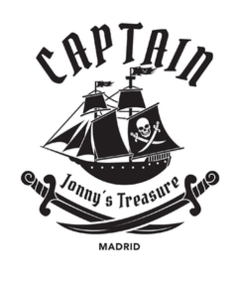 CAPTAIN  Jonny's Treasure MADRID Logo (EUIPO, 26.06.2023)