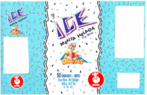 ICE MENTA HELADA DRAGUS Logo (EUIPO, 01/31/1997)