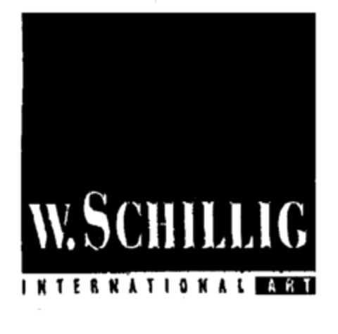 W. SCHILLIG INTERNATIONAL ART Logo (EUIPO, 03.01.2000)