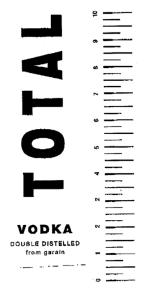 TOTAL VODKA DOUBLE DISTELLED from garain Logo (EUIPO, 06/21/2000)