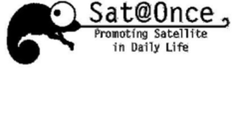 Sat@Once Promoting Satellite in Daily Life Logo (EUIPO, 17.02.2003)