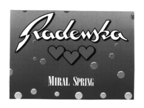 Radenska MIRAL SPRING Logo (EUIPO, 02/14/2003)