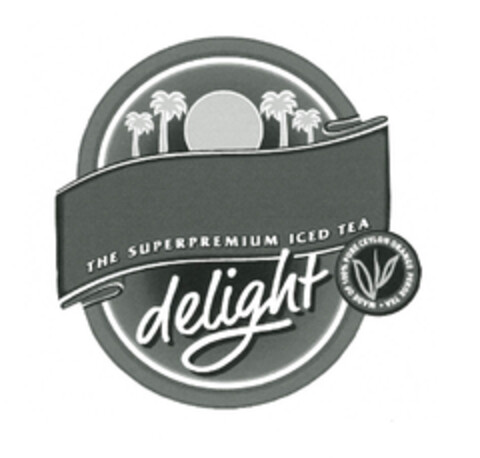 THE SUPERPREMIUM ICED TEA. delight Logo (EUIPO, 06/06/2007)