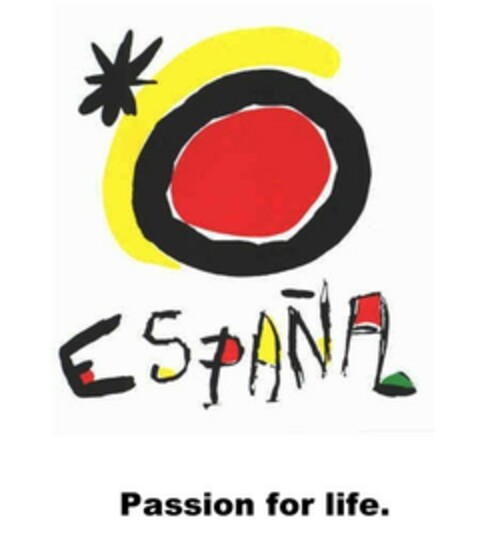 ESPAÑA Passion for life. Logo (EUIPO, 25.10.2007)