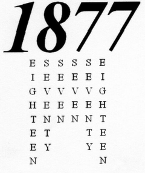 1877 EIGHTEEN SEVENTY SEVEN SEVEN SEVENTY EIGHTEEN Logo (EUIPO, 07/18/2008)