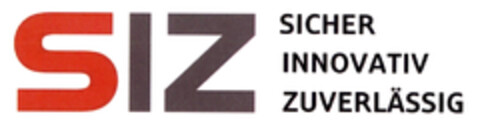 SIZ SICHER INNOVATIV ZUVERLÄSSIG Logo (EUIPO, 09.06.2017)