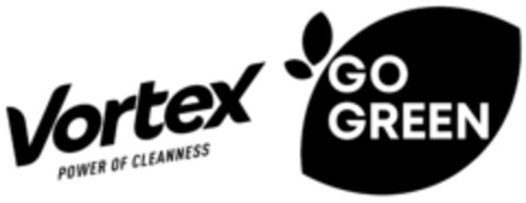 Vortex GO GREEN POWER OF CLEANNESS Logo (EUIPO, 23.11.2021)