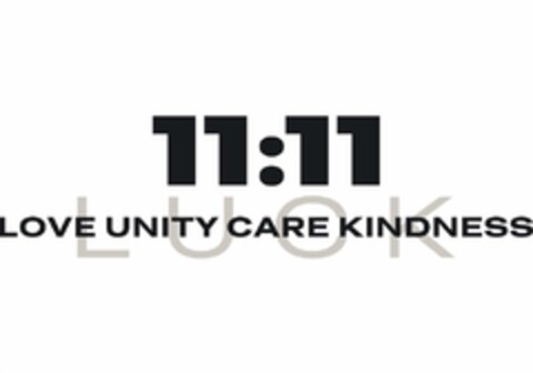 11:11 LUCK LOVE UNITY CARE KINDNESS Logo (EUIPO, 26.01.2024)