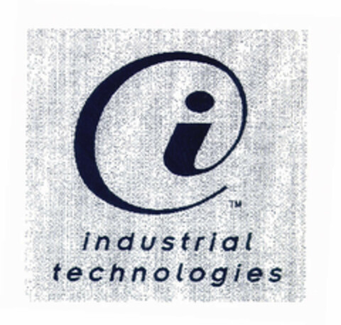 i industrial technologies Logo (EUIPO, 26.08.1998)