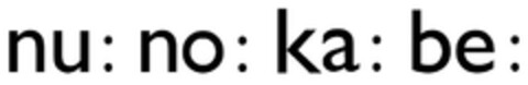 nu: no: ka: be: Logo (EUIPO, 25.04.2013)