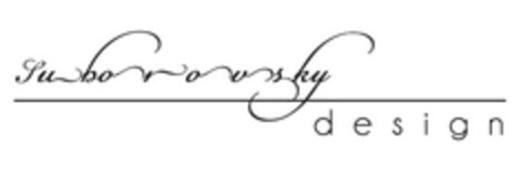 SUHOROVSKY DESIGN Logo (EUIPO, 03.03.2014)