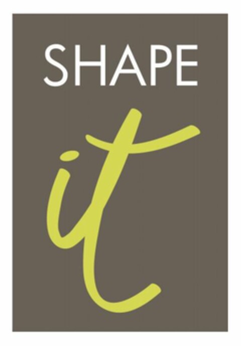 SHAPE IT Logo (EUIPO, 11/07/2017)