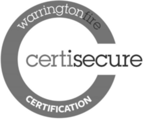 WARRINGTONFIRE CERTISECURE CERTIFICATION Logo (EUIPO, 02.10.2019)